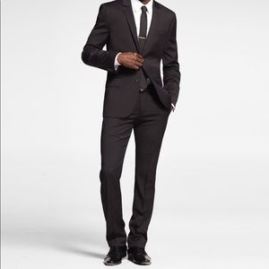 Express Slim Fit Black Complete Suit